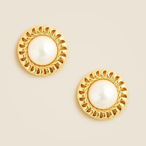 J. Crew Pearl Button Earrings/NWT